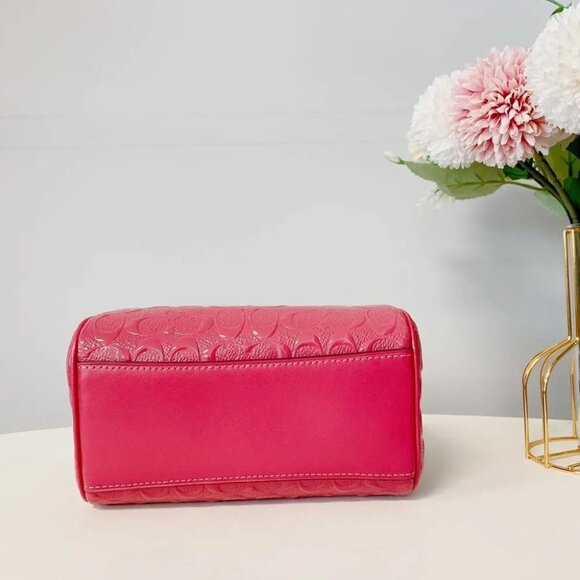 Coach CH276 Mini Rowan Crossbody In Signature Leather IN Strawberry Haze - Picture 5 of 7